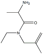 2-amino-N-ethyl-N-(2-methylprop-2-enyl)propanamide 结构式