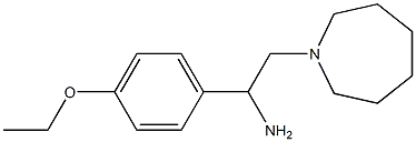 2-azepan-1-yl-1-(4-ethoxyphenyl)ethanamine 结构式