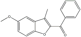 2-benzoyl-5-methoxy-3-methyl-1-benzofuran 结构式