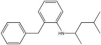 2-benzyl-N-(4-methylpentan-2-yl)aniline 结构式