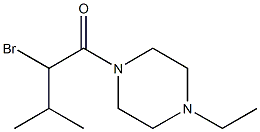 2-bromo-1-(4-ethylpiperazin-1-yl)-3-methylbutan-1-one 结构式