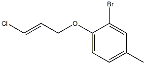 2-bromo-1-[(3-chloroprop-2-en-1-yl)oxy]-4-methylbenzene 结构式