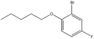 2-bromo-4-fluoro-1-(pentyloxy)benzene 结构式