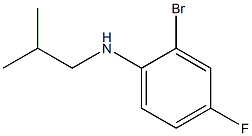 2-bromo-4-fluoro-N-(2-methylpropyl)aniline 结构式
