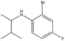 2-bromo-4-fluoro-N-(3-methylbutan-2-yl)aniline 结构式