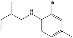 2-bromo-4-methyl-N-(2-methylbutyl)aniline 结构式