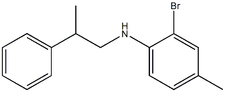 2-bromo-4-methyl-N-(2-phenylpropyl)aniline 结构式