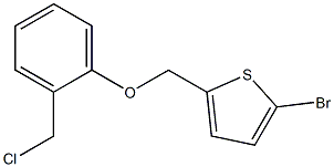 2-bromo-5-[2-(chloromethyl)phenoxymethyl]thiophene 结构式