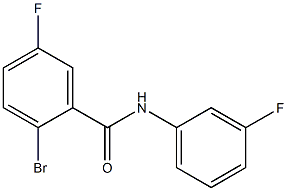 2-bromo-5-fluoro-N-(3-fluorophenyl)benzamide 结构式