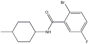 2-bromo-5-fluoro-N-(4-methylcyclohexyl)benzamide 结构式