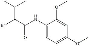 2-bromo-N-(2,4-dimethoxyphenyl)-3-methylbutanamide 结构式