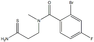 2-bromo-N-(2-carbamothioylethyl)-4-fluoro-N-methylbenzamide 结构式