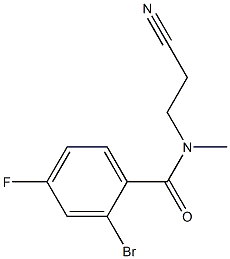 2-bromo-N-(2-cyanoethyl)-4-fluoro-N-methylbenzamide 结构式