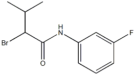 2-bromo-N-(3-fluorophenyl)-3-methylbutanamide 结构式