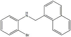 2-bromo-N-(naphthalen-1-ylmethyl)aniline 结构式