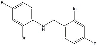 2-bromo-N-[(2-bromo-4-fluorophenyl)methyl]-4-fluoroaniline 结构式