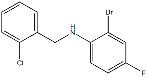 2-bromo-N-[(2-chlorophenyl)methyl]-4-fluoroaniline 结构式