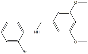 2-bromo-N-[(3,5-dimethoxyphenyl)methyl]aniline 结构式