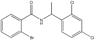 2-bromo-N-[1-(2,4-dichlorophenyl)ethyl]benzamide 结构式