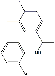 2-bromo-N-[1-(3,4-dimethylphenyl)ethyl]aniline 结构式