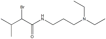 2-bromo-N-[3-(diethylamino)propyl]-3-methylbutanamide 结构式