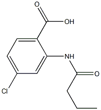 2-butanamido-4-chlorobenzoic acid 结构式