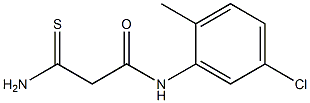 2-carbamothioyl-N-(5-chloro-2-methylphenyl)acetamide 结构式