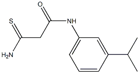 2-carbamothioyl-N-[3-(propan-2-yl)phenyl]acetamide 结构式