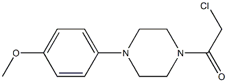 2-chloro-1-[4-(4-methoxyphenyl)piperazin-1-yl]ethan-1-one 结构式