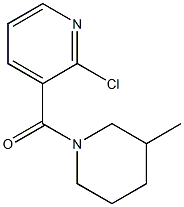 2-chloro-3-[(3-methylpiperidin-1-yl)carbonyl]pyridine 结构式