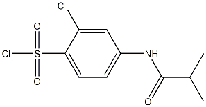 2-chloro-4-(2-methylpropanamido)benzene-1-sulfonyl chloride 结构式