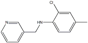 2-chloro-4-methyl-N-(pyridin-3-ylmethyl)aniline 结构式