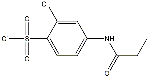 2-chloro-4-propanamidobenzene-1-sulfonyl chloride 结构式
