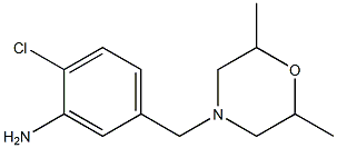 2-chloro-5-[(2,6-dimethylmorpholin-4-yl)methyl]aniline 结构式