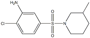 2-chloro-5-[(3-methylpiperidine-1-)sulfonyl]aniline 结构式