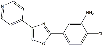 2-chloro-5-[3-(pyridin-4-yl)-1,2,4-oxadiazol-5-yl]aniline 结构式