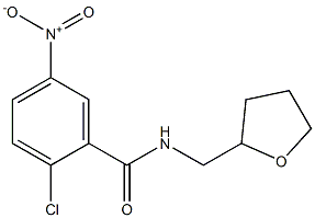 2-chloro-5-nitro-N-(oxolan-2-ylmethyl)benzamide 结构式