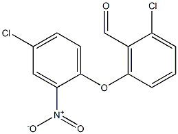 2-chloro-6-(4-chloro-2-nitrophenoxy)benzaldehyde 结构式