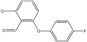 2-chloro-6-(4-fluorophenoxy)benzaldehyde 结构式