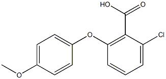 2-chloro-6-(4-methoxyphenoxy)benzoic acid 结构式