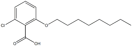 2-chloro-6-(octyloxy)benzoic acid 结构式
