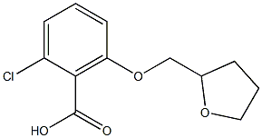 2-chloro-6-(oxolan-2-ylmethoxy)benzoic acid 结构式