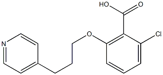 2-chloro-6-[3-(pyridin-4-yl)propoxy]benzoic acid 结构式