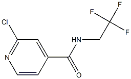 2-chloro-N-(2,2,2-trifluoroethyl)pyridine-4-carboxamide 结构式