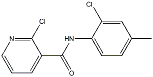2-chloro-N-(2-chloro-4-methylphenyl)pyridine-3-carboxamide 结构式