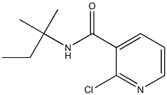 2-chloro-N-(2-methylbutan-2-yl)pyridine-3-carboxamide 结构式