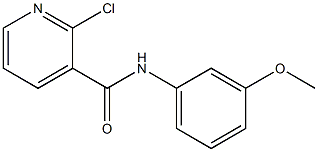2-chloro-N-(3-methoxyphenyl)pyridine-3-carboxamide 结构式