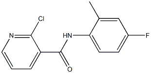 2-chloro-N-(4-fluoro-2-methylphenyl)pyridine-3-carboxamide 结构式