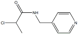 2-chloro-N-(pyridin-4-ylmethyl)propanamide 结构式