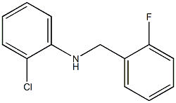 2-chloro-N-[(2-fluorophenyl)methyl]aniline 结构式